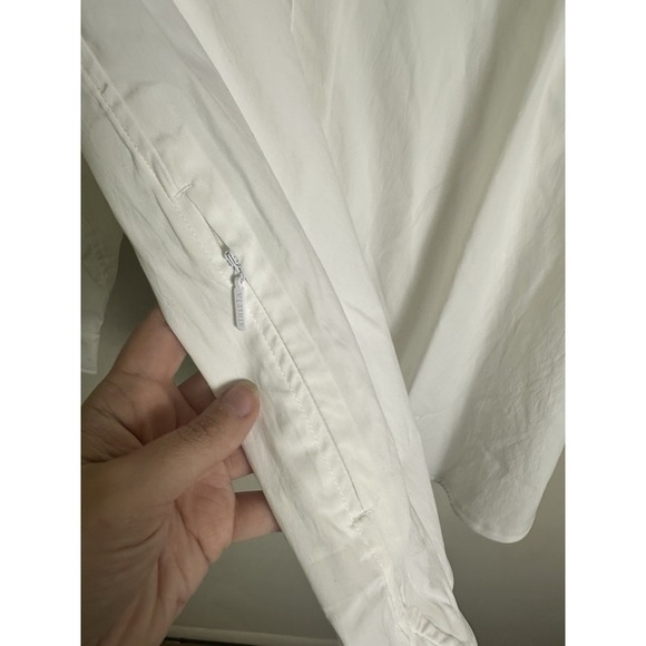 Athleta Women‎ Midday Relaxed Poplin Shirt Button Up Long Sleeve S105 Size 1X - Picture 7 of 9